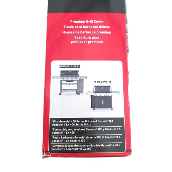 Weber Genesis II Premium Grill Cover for 400 Series Grills 7755 Black - New - Picture 2 of 4